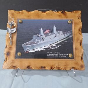 USS New York (LPD-21) Wooden Photo US Navy
